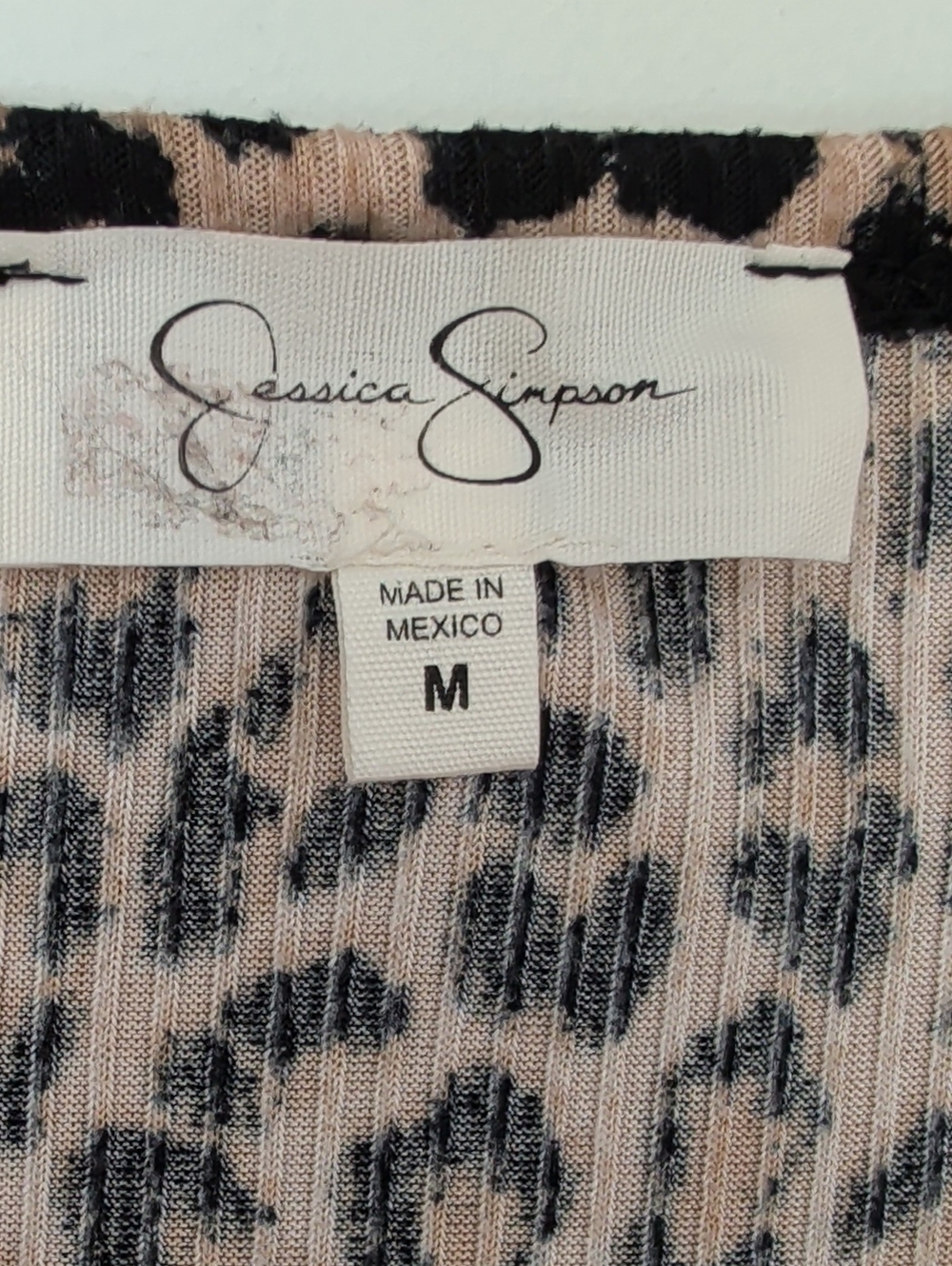 Jessica Simpson Leopard Print Maxi Skirt in Beige and Black - Picture 4 of 7